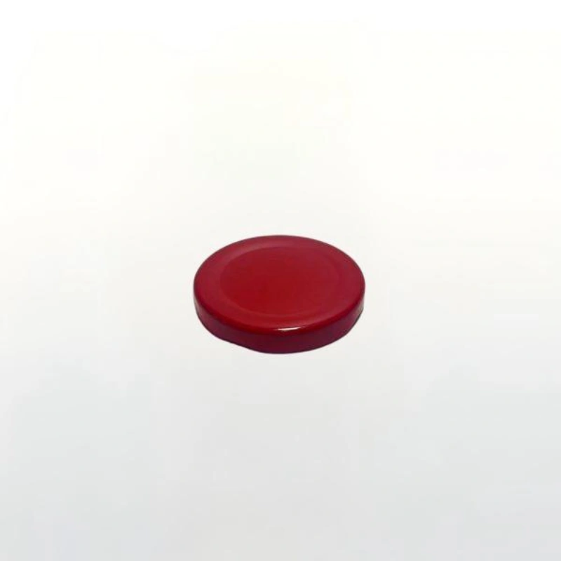 100ml Clear Glass Preserve Jar with Red Metal Screw Cap