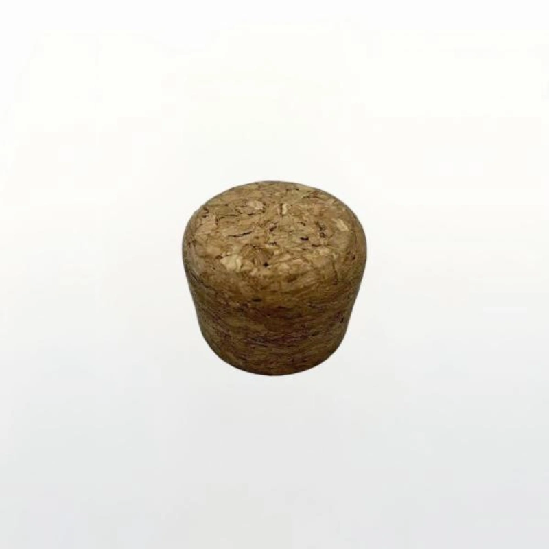 300ml Tall Clear Glass Bottle with Wooden Cork Lid