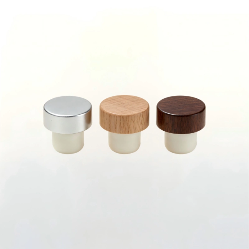 glass bottle wooden stopper