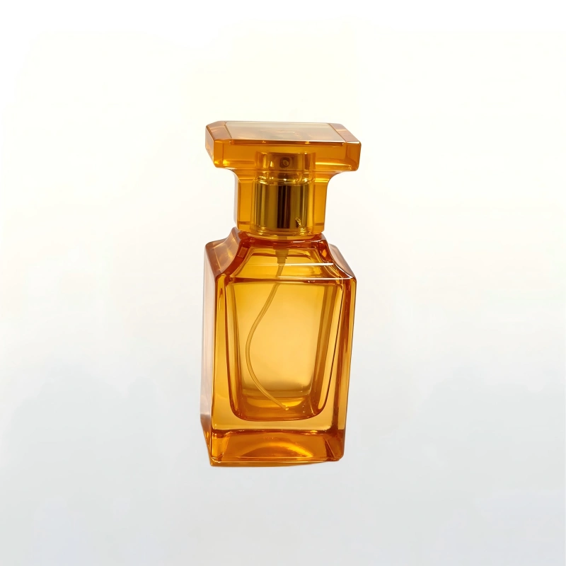 50ml amber square fragrance glass bottle
