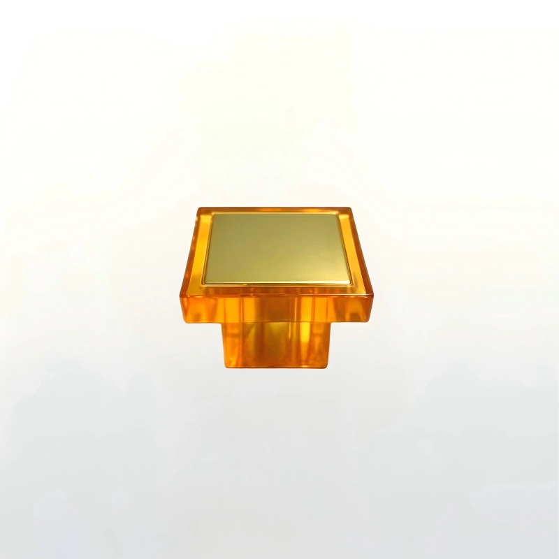 square amber perfume bottle cap
