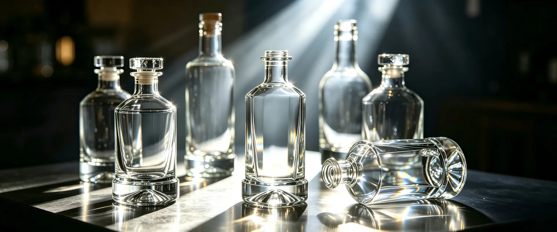 Premium custom glass bottle craftsmanship for international beverage and luxury cosmetic brands
