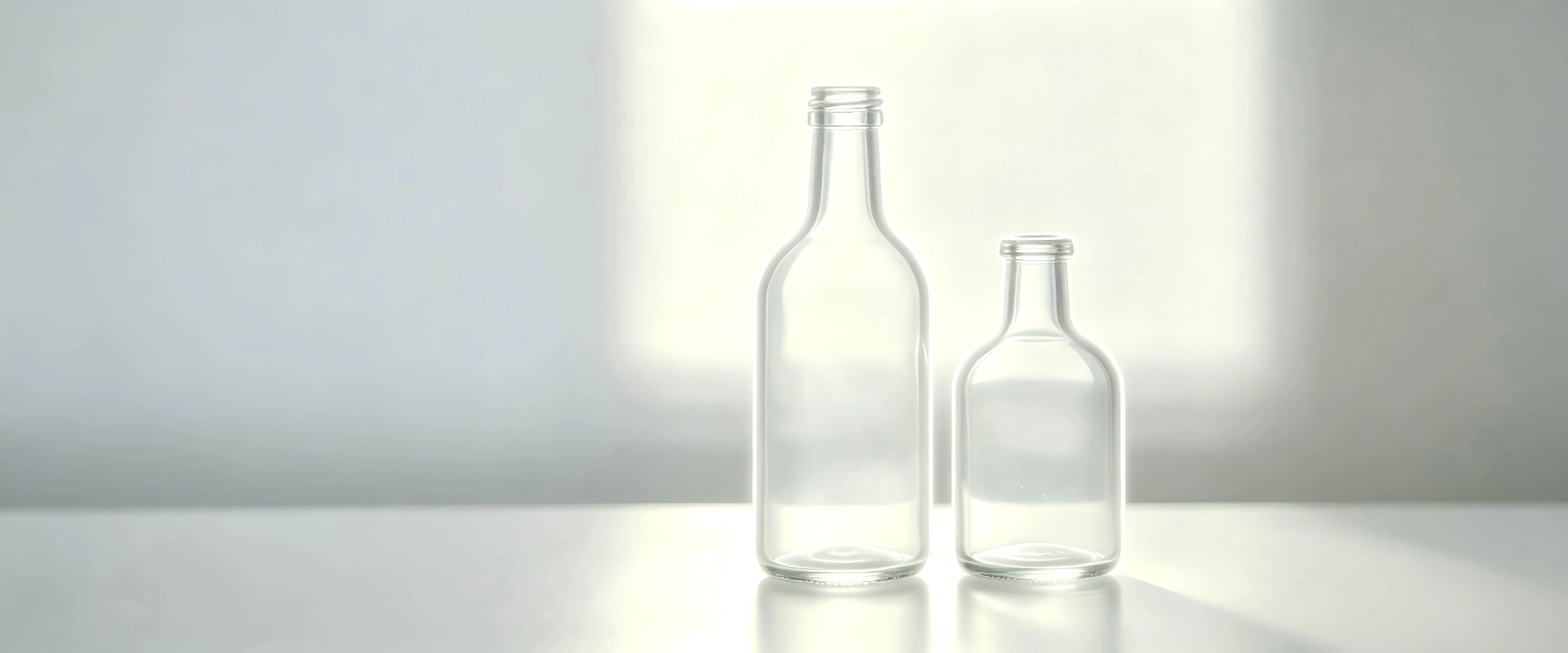 Custom glass bottle design balancing European minimalism and global aesthetic standards